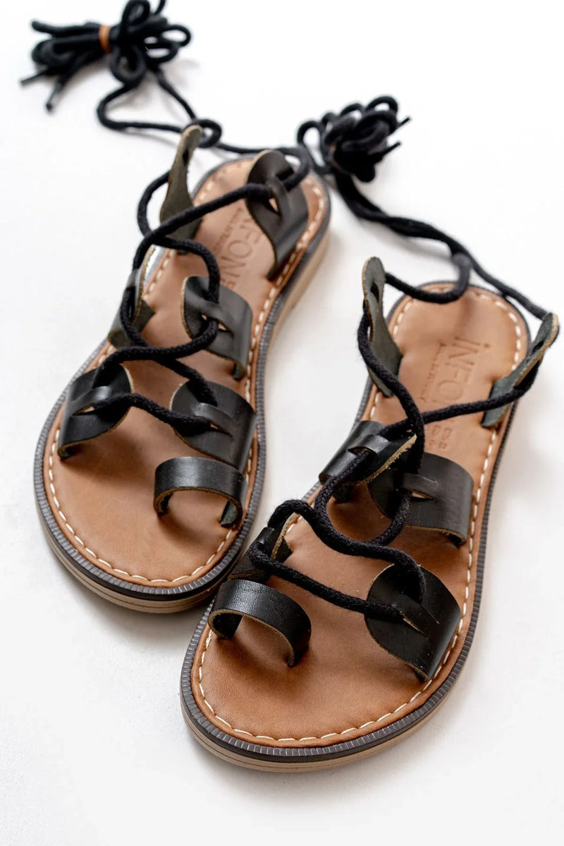 205-01 Sandales femme orthopédiques en cuir véritable avec lanières à la cheville