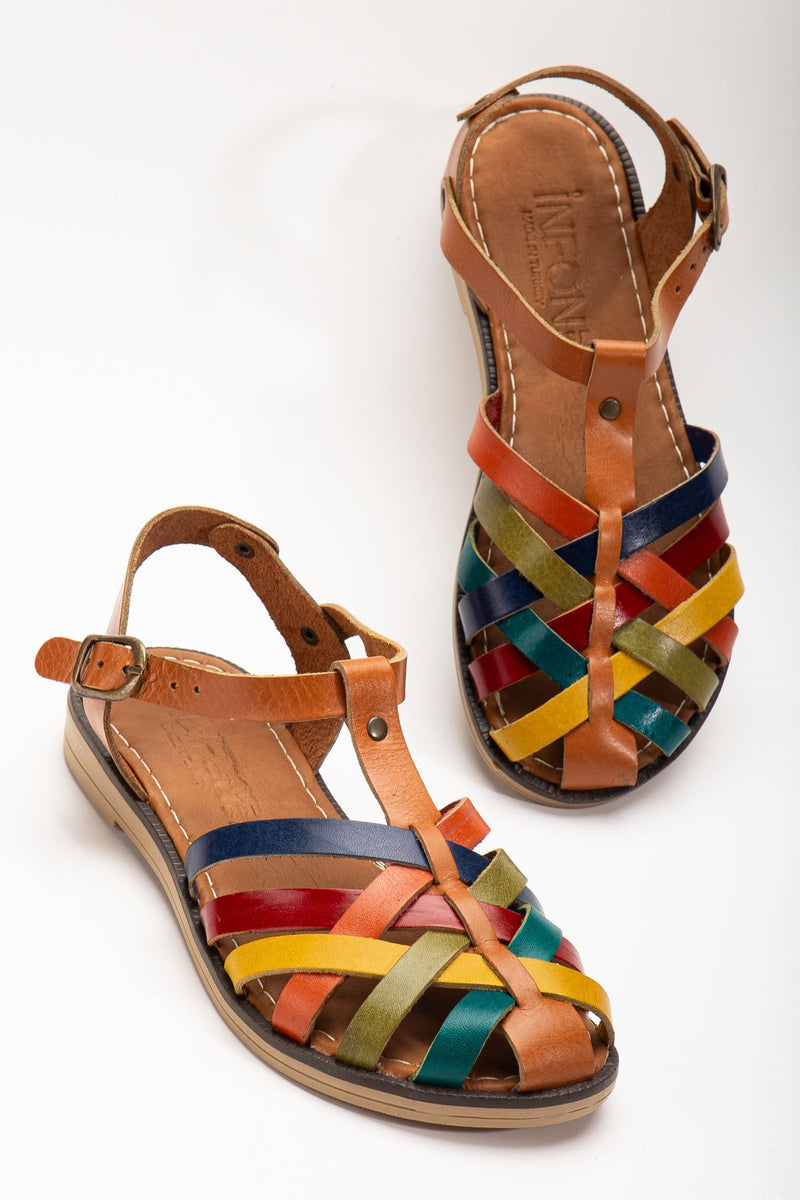<tc>حذاء نسائي مفتوح طبي - من الجلد الطبيعي 205-02</tc>