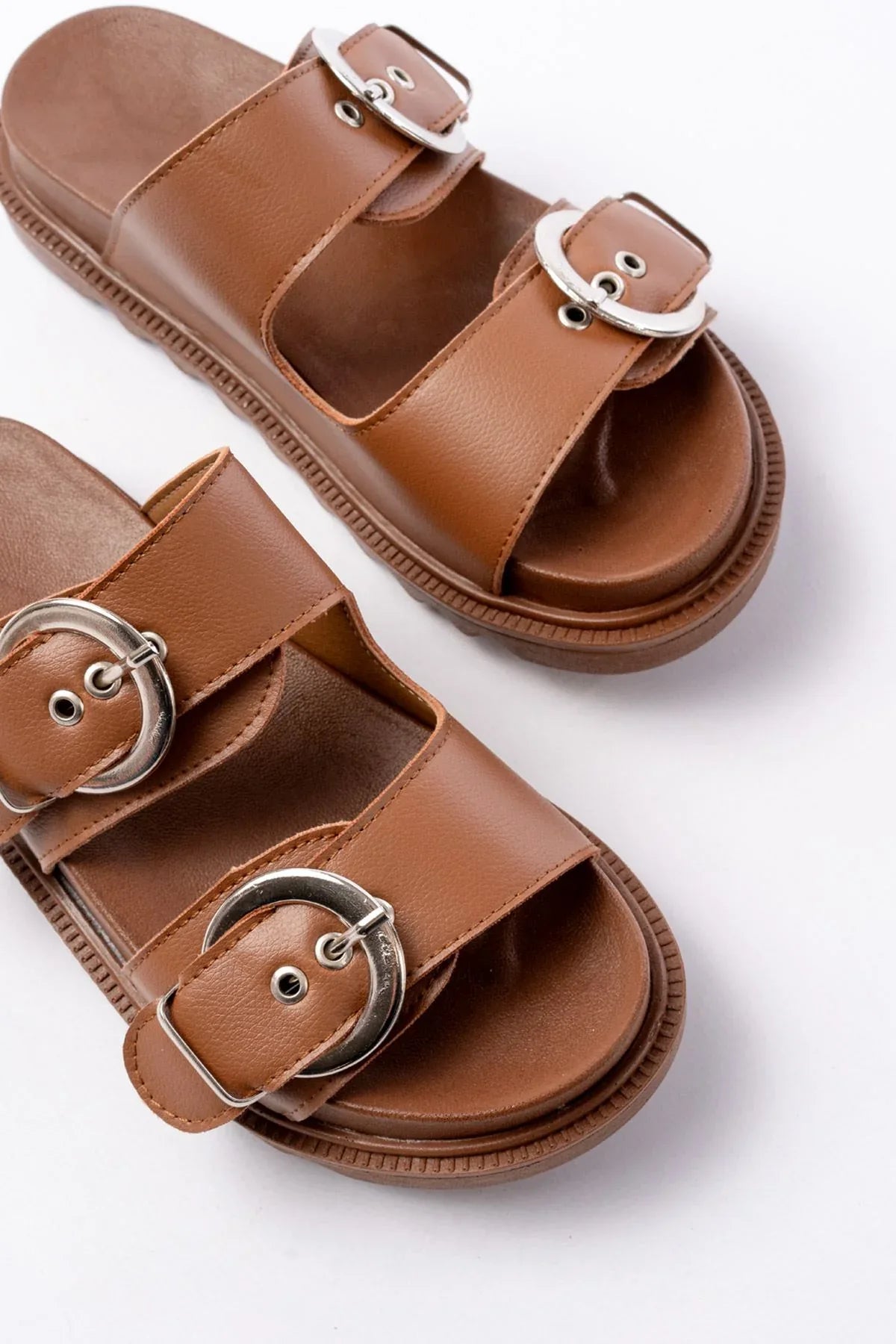 dm-6010Mules femme avec boucles décoratives et semelle confortable - Justyol