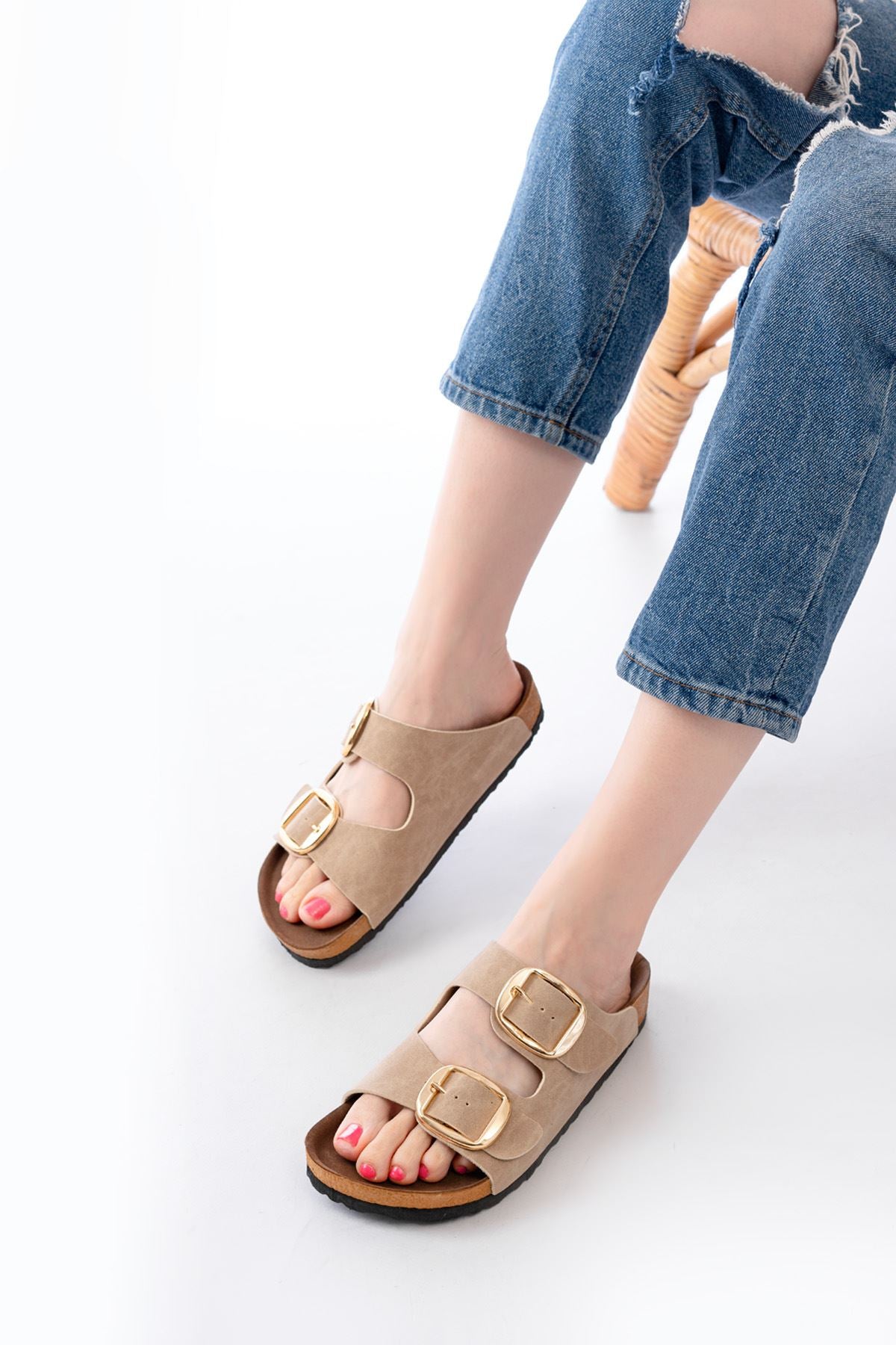 p - 101günlük birkenstock kadin terlik - Justyol