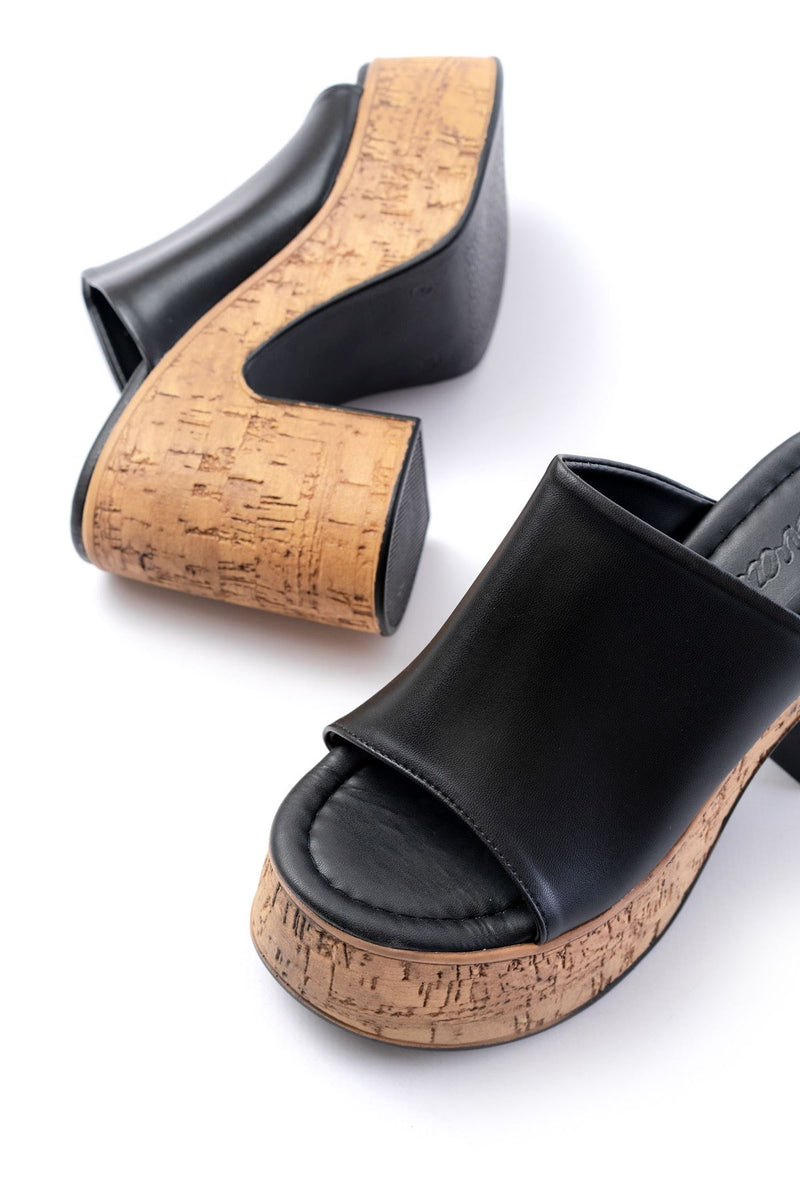 Mules Femme à Plateforme Haute 11 cm Style Liège