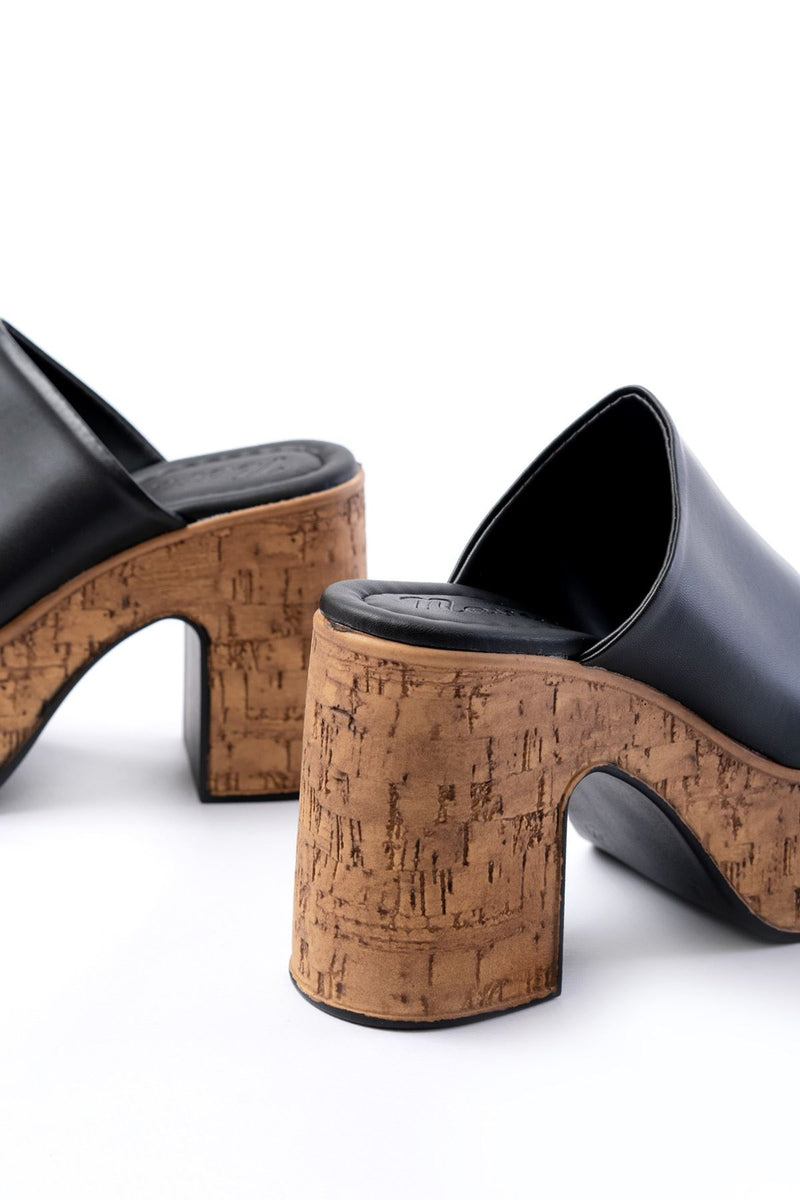 Mules Femme à Plateforme Haute 11 cm Style Liège