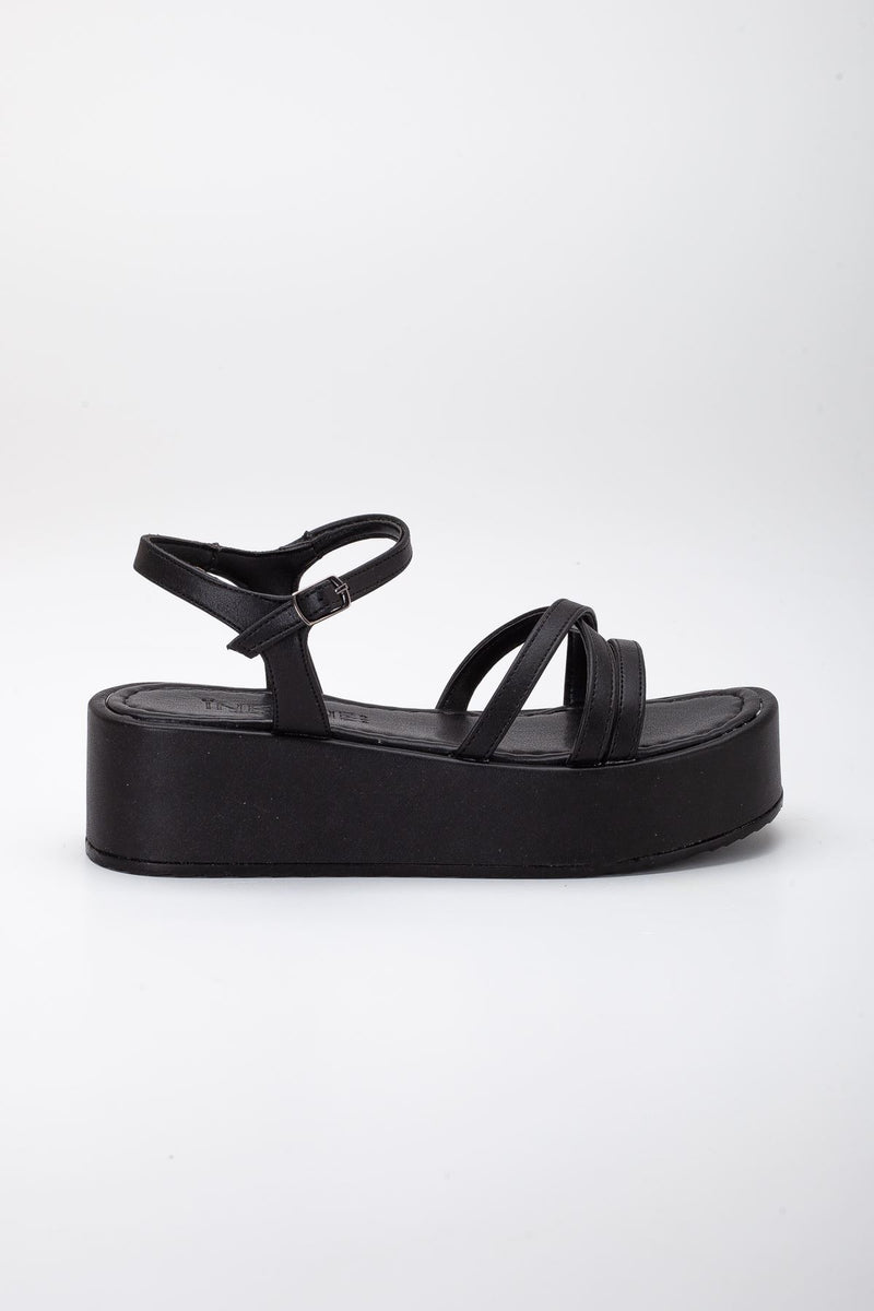 Sandales femme plateforme 5 cm – Sandales estivales confortables à bride ajustable