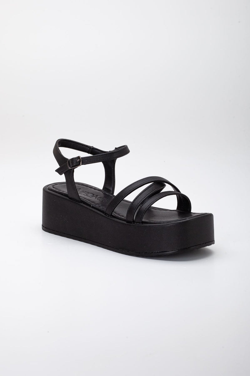 Sandales femme plateforme 5 cm – Sandales estivales confortables à bride ajustable