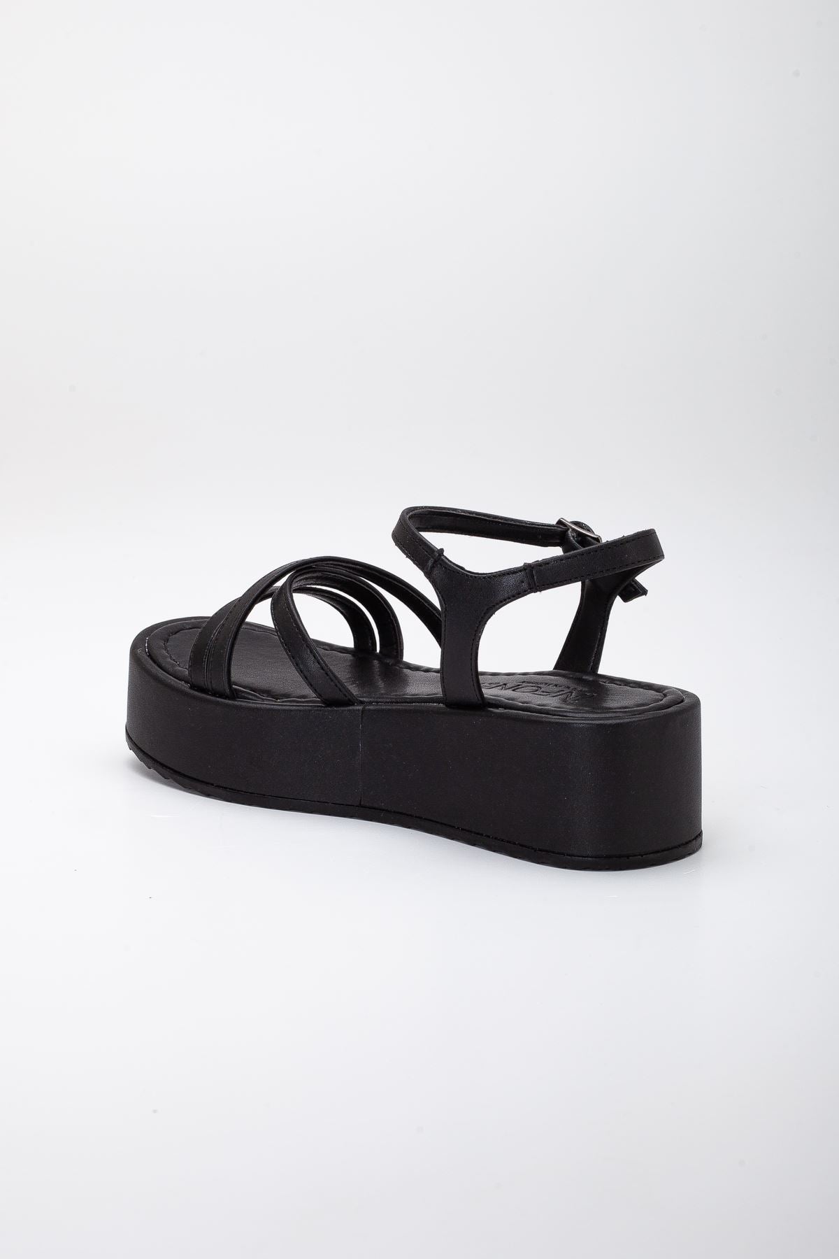 tello dolgu topuk sandalet saks - Justyol