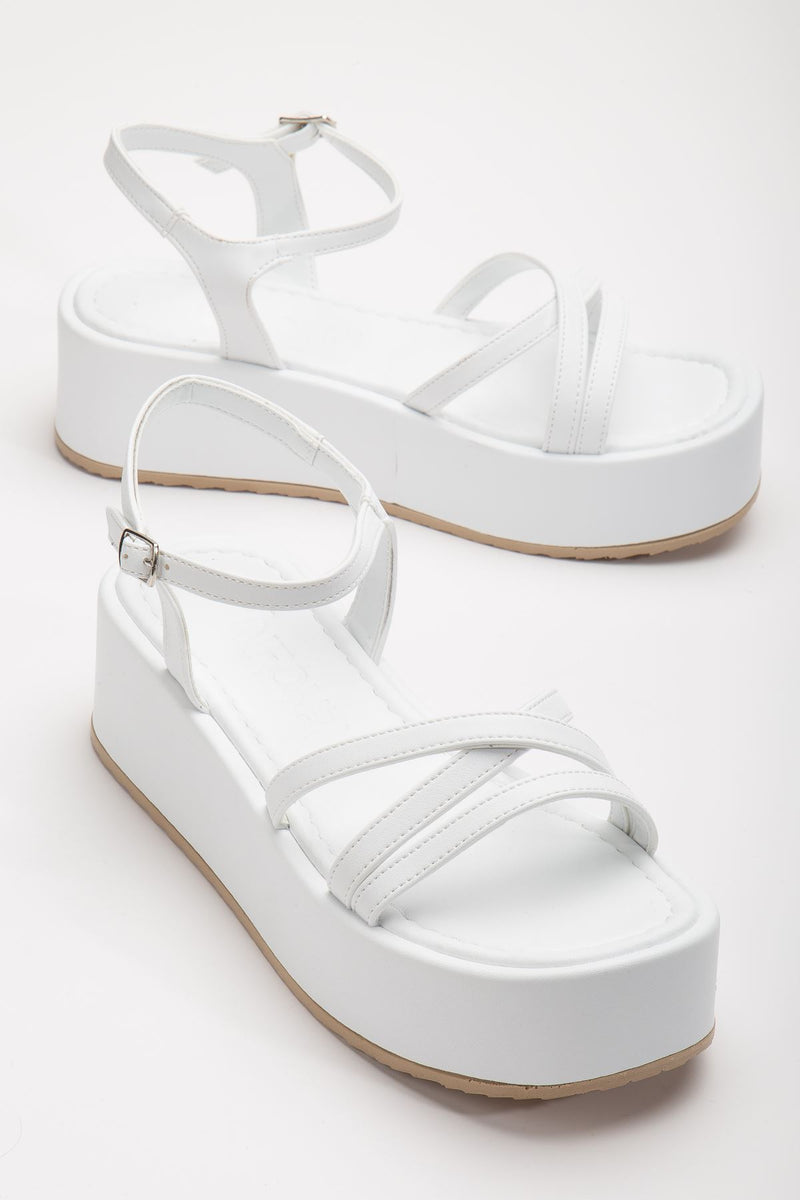 Sandales femme plateforme 5 cm – Sandales estivales confortables à bride ajustable