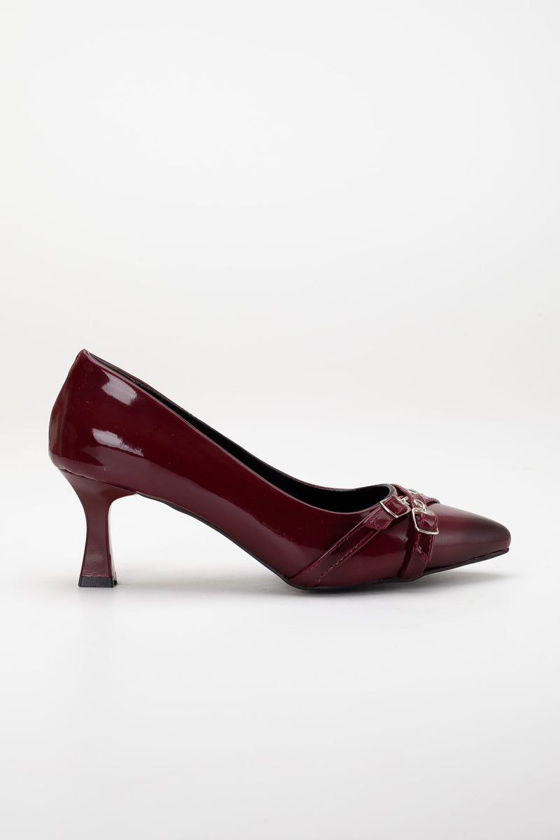 Escarpins Femme Lora en Similicuir à Talon 5 cm avec Boucle