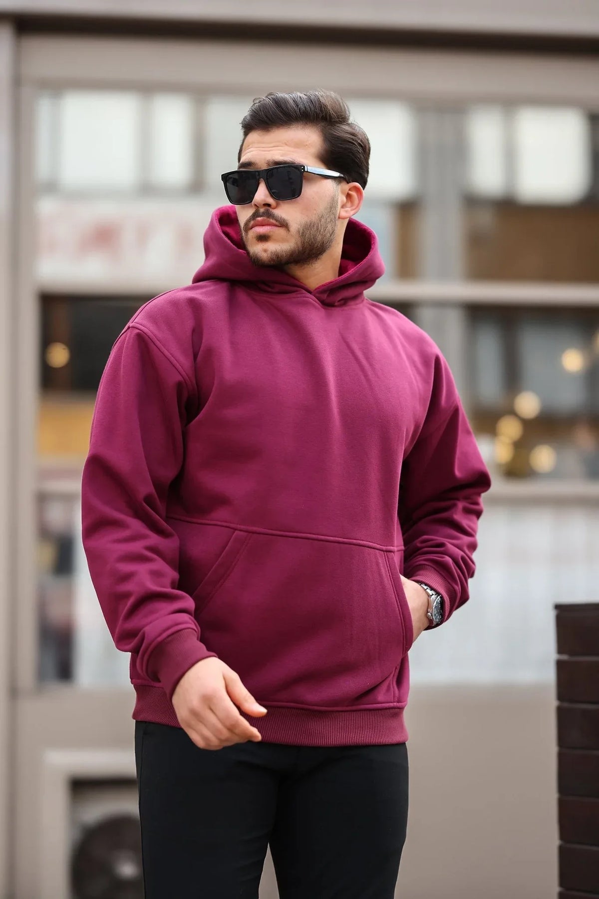 Hoodie Doux en Fleece Brossé - Confortable et Pré-Lavé, Idéal pour Toutes Occasions - Justyol