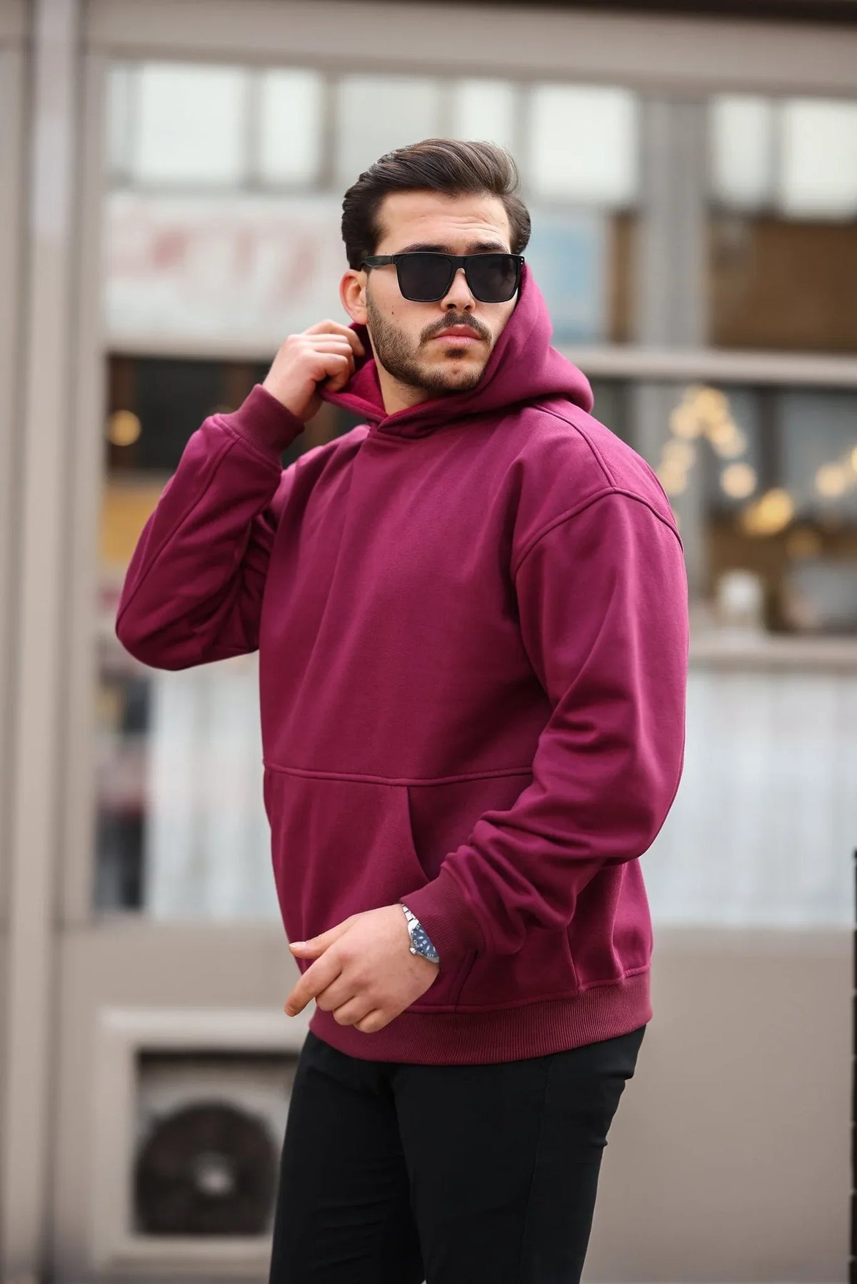 Hoodie Doux en Fleece Brossé - Confortable et Pré-Lavé, Idéal pour Toutes Occasions - Justyol