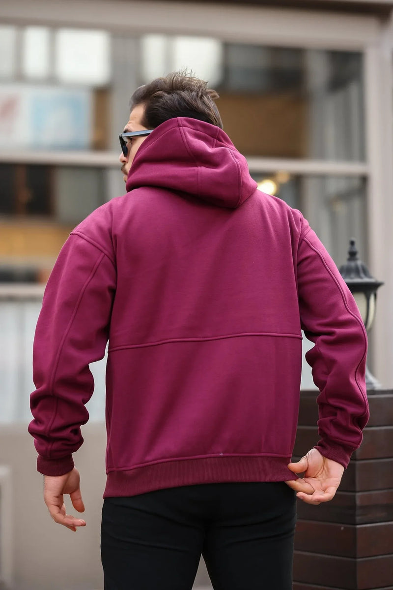 Hoodie Doux en Fleece Brossé - Confortable et Pré-Lavé, Idéal pour Toutes Occasions