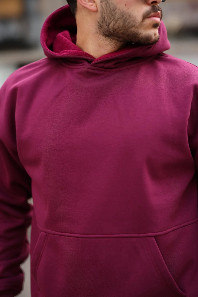 Hoodie Doux en Fleece Brossé - Confortable et Pré-Lavé, Idéal pour Toutes Occasions