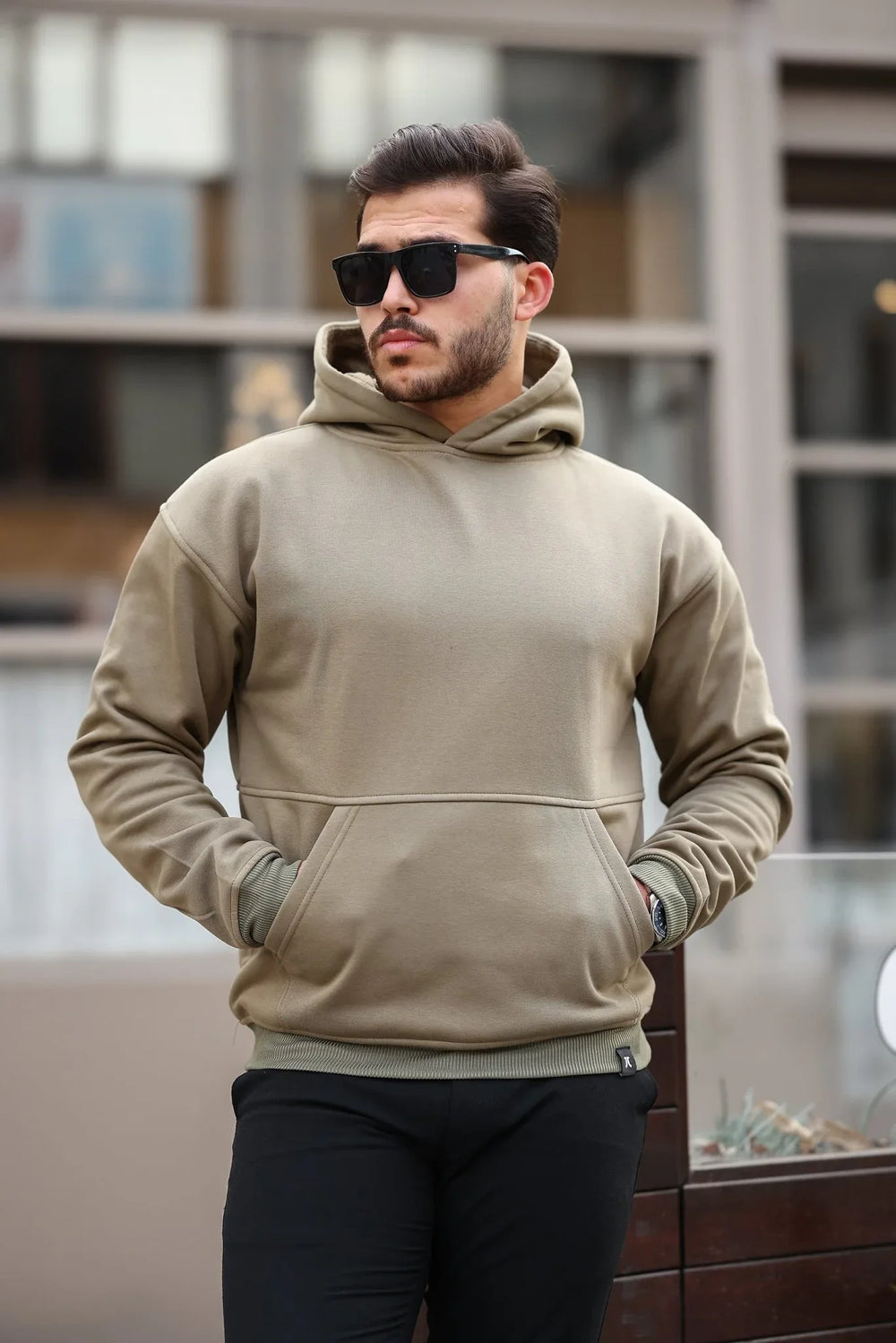 Hoodie Doux en Fleece Brossé - Confortable et Pré-Lavé, Idéal pour Toutes Occasions