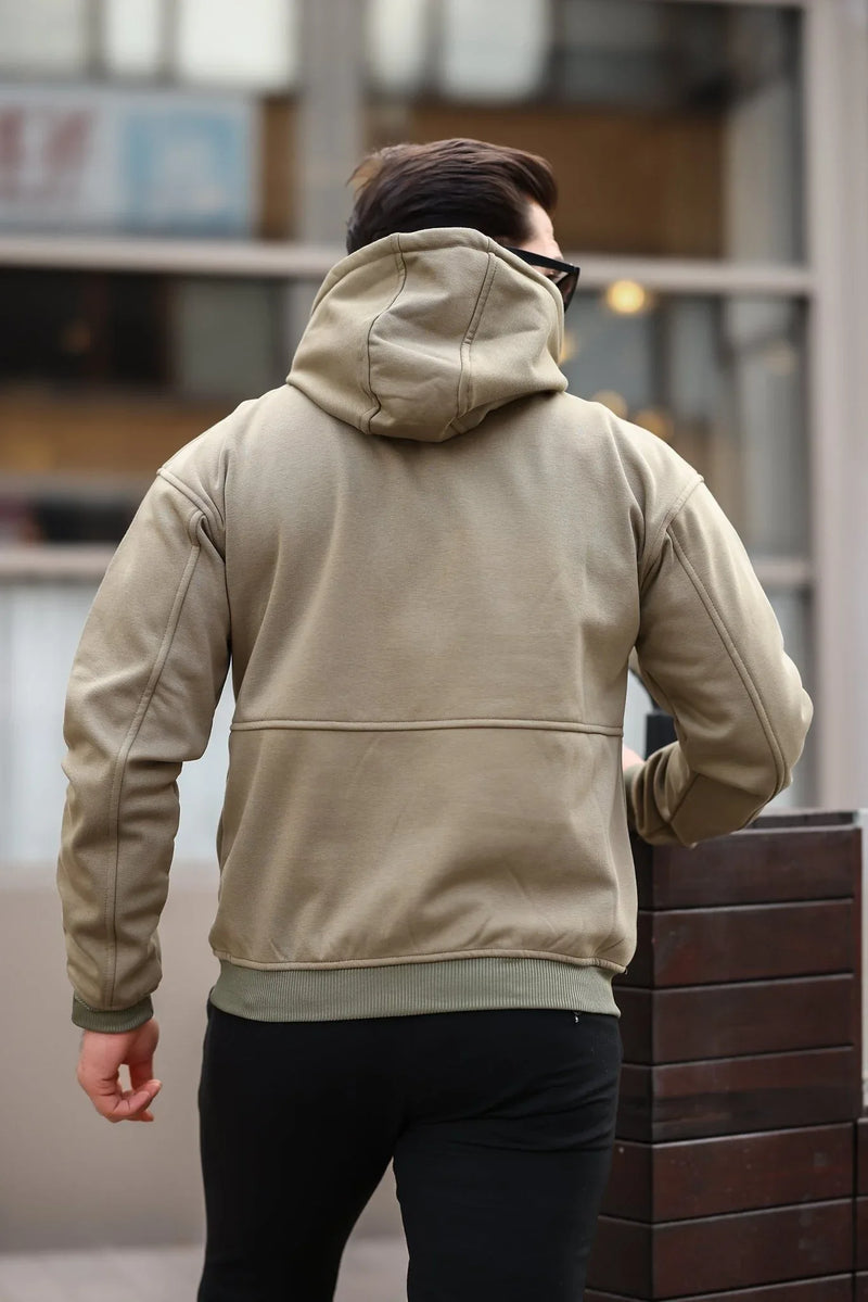 Hoodie Doux en Fleece Brossé - Confortable et Pré-Lavé, Idéal pour Toutes Occasions