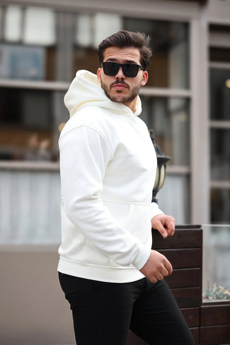 Hoodie Doux en Fleece Brossé - Confortable et Pré-Lavé, Idéal pour Toutes Occasions