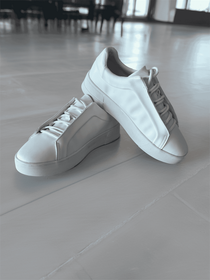 Baskets Homme Minimalistes à Lacets Invisibles