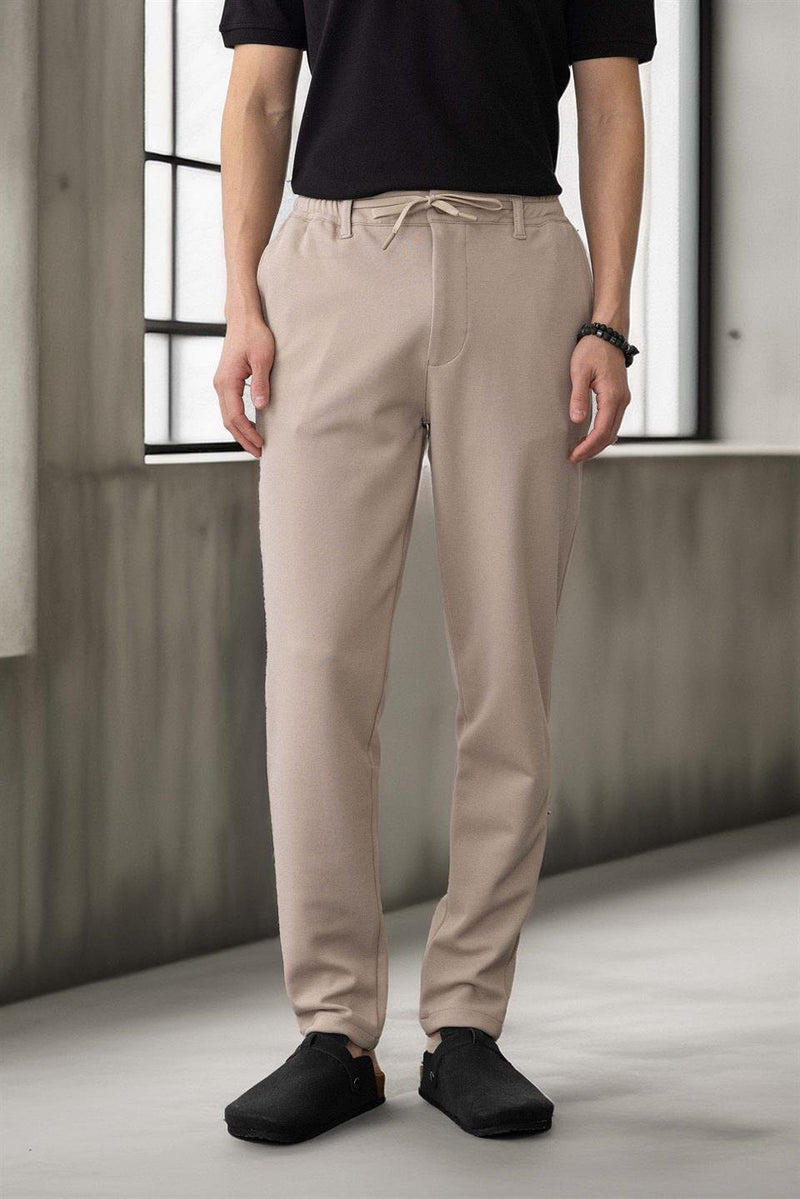 Pantalon Homme Akira en Maille Piqué Stretch