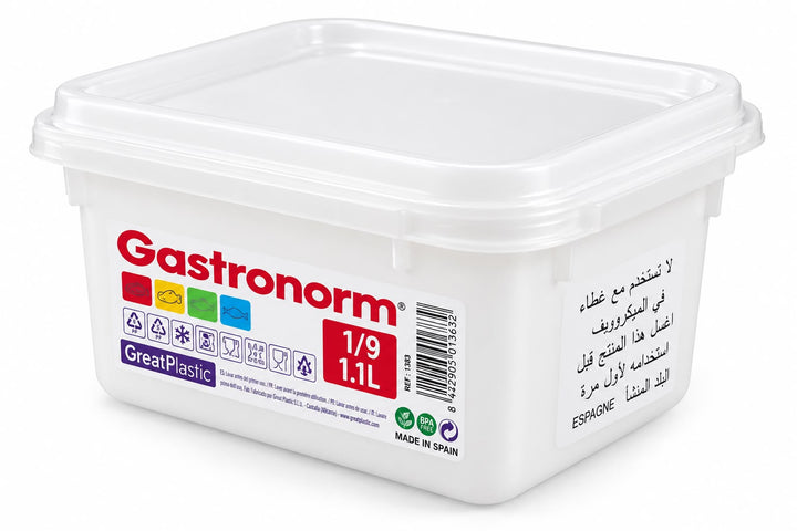BOITEALIMENTAIRE GASTRONORM 1/9 1,1L