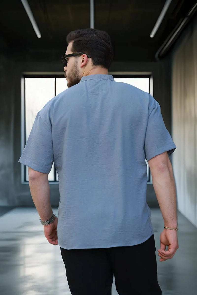 chemise oversize homme bambou manches courtes