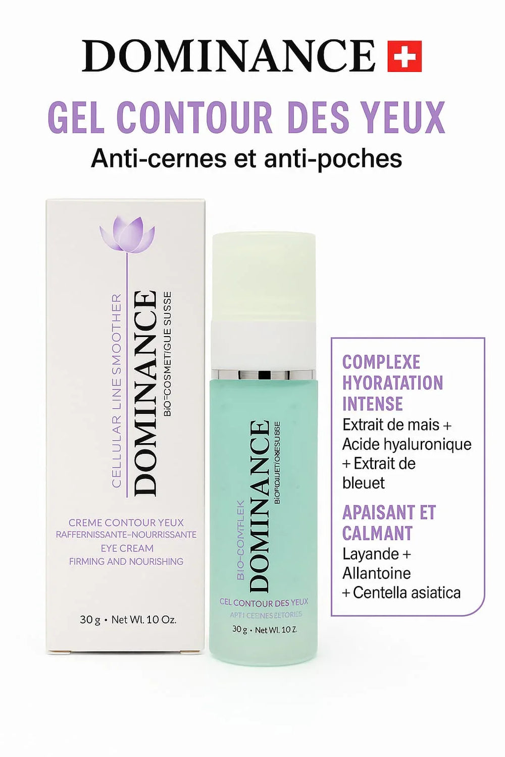 DOMINANCE GEL CONTOUR DES YEUX Hydratant