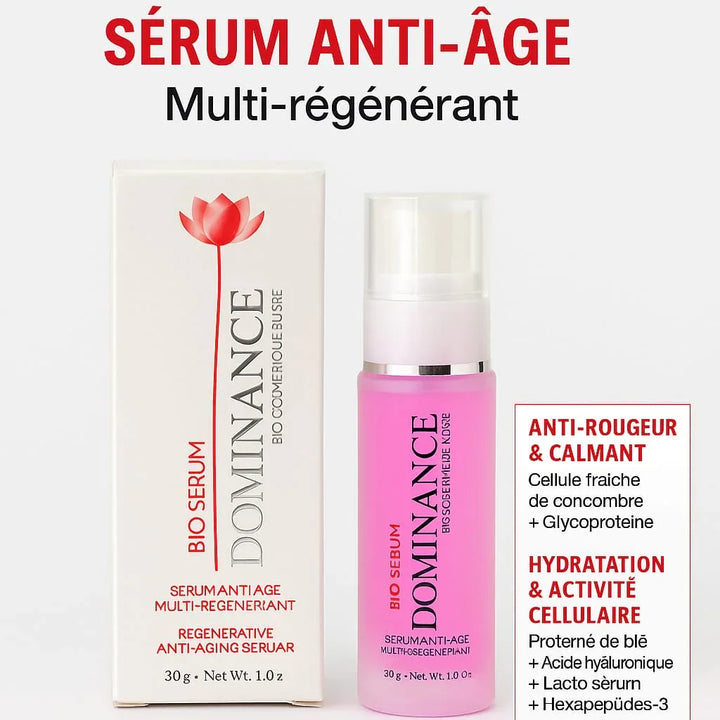 DOMINANCE BIO SERUM ANTI-ÂGE – Multi-Régénérant & Hydratant
