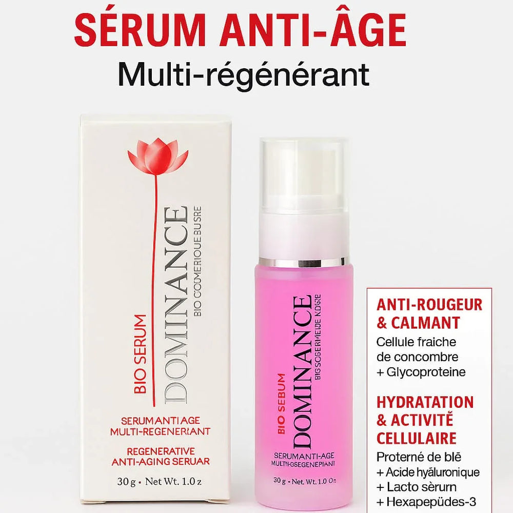 DOMINANCE BIO SERUM ANTI-ÂGE – Multi-Régénérant & Hydratant