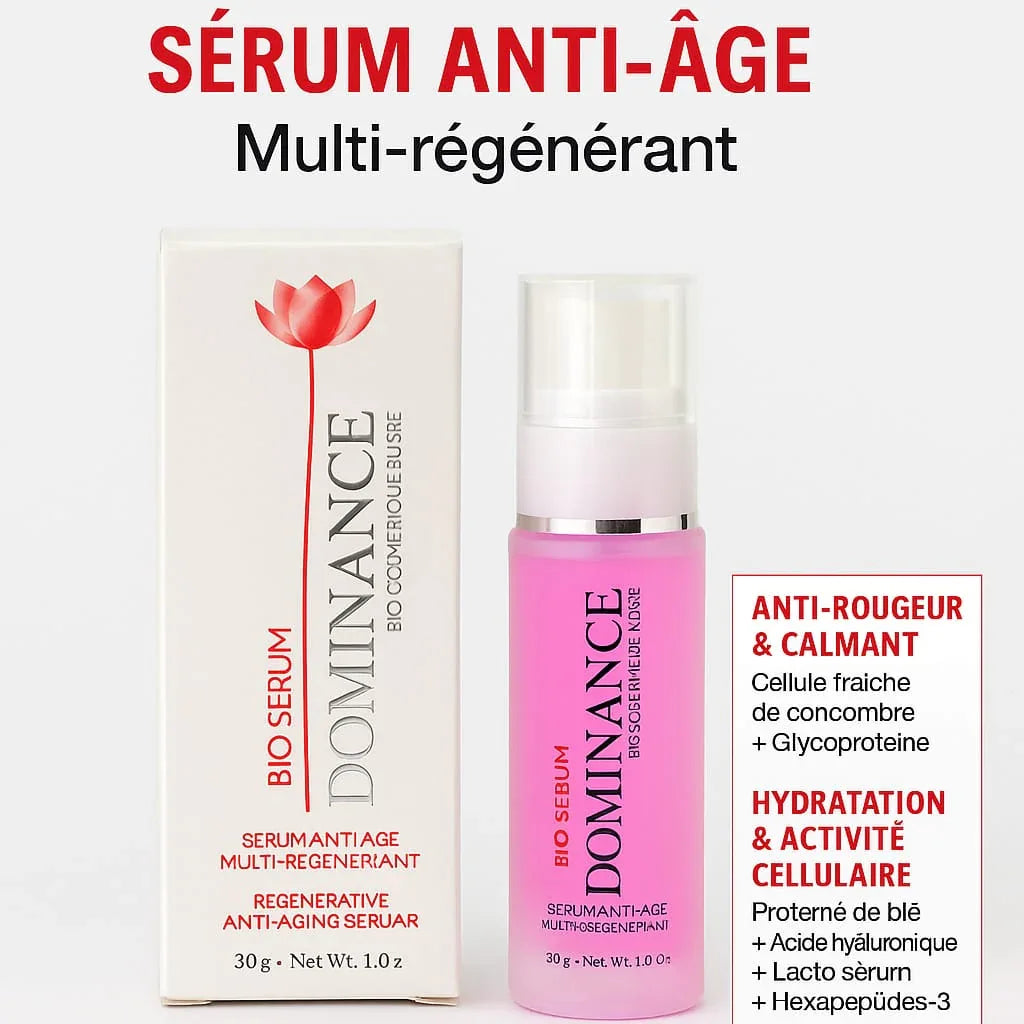 DOMINANCE BIO SERUM ANTI-ÂGE – Multi-Régénérant & Hydratant - Justyol
