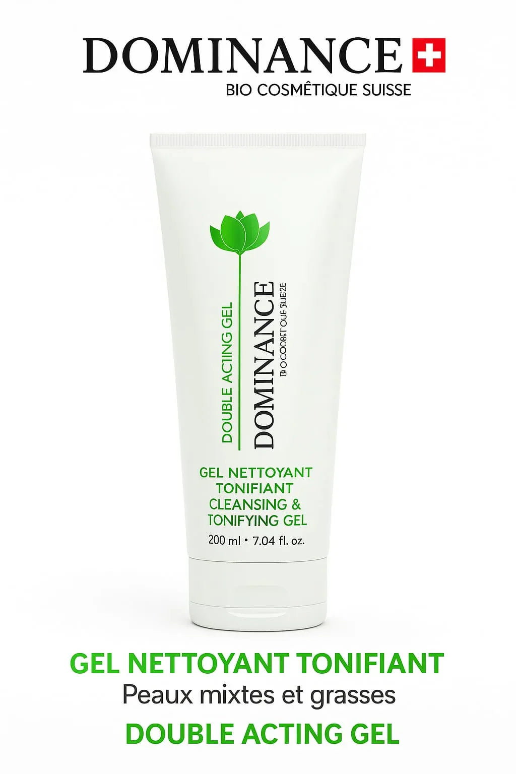 DOMINANCE GEL NETTOYANT PEAU MIXTES ET GRASSES 200 ML - Justyol