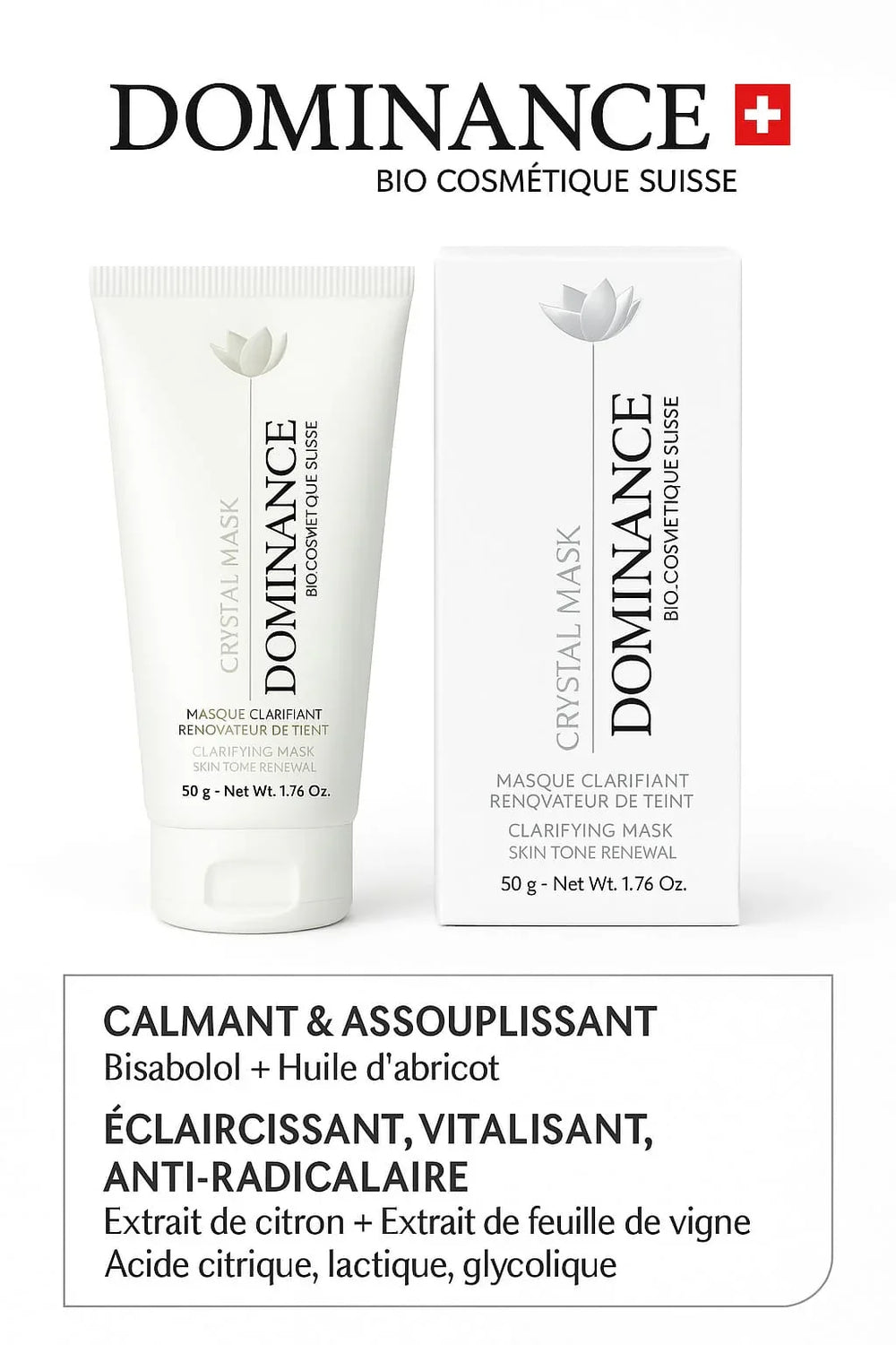 DOMINANCE CRYSTAL MASQUE CLARIFIANT 50 ML