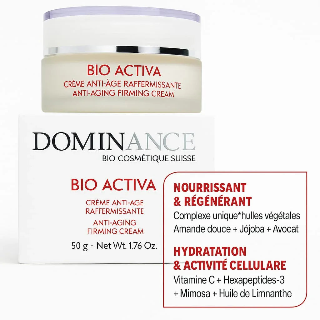 DOMINANCE CREME ANTI AGE RAFFERMISSANTE BIO ACTIVA 50ml - Justyol