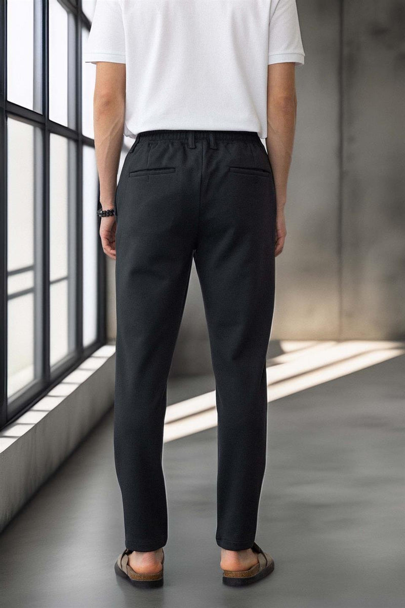 Pantalon Homme Akira en Maille Piqué Stretch