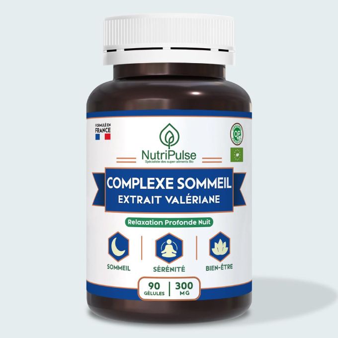 NutriPulse Valériane 300 mg – Relaxation & Soutien du Sommeil – 90 Gélules