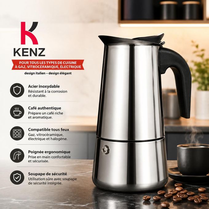 Kenz Cafetière Italienne 9 Tasses