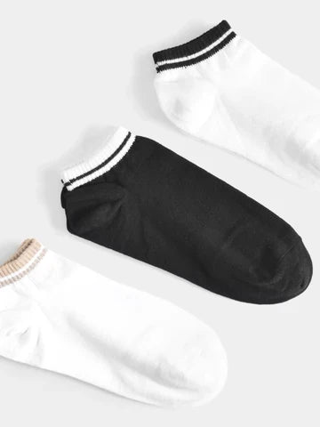 Lot de 3 Paires de Chaussettes Courtes à Rayures – Style Sport - SOK26G52400003TM1