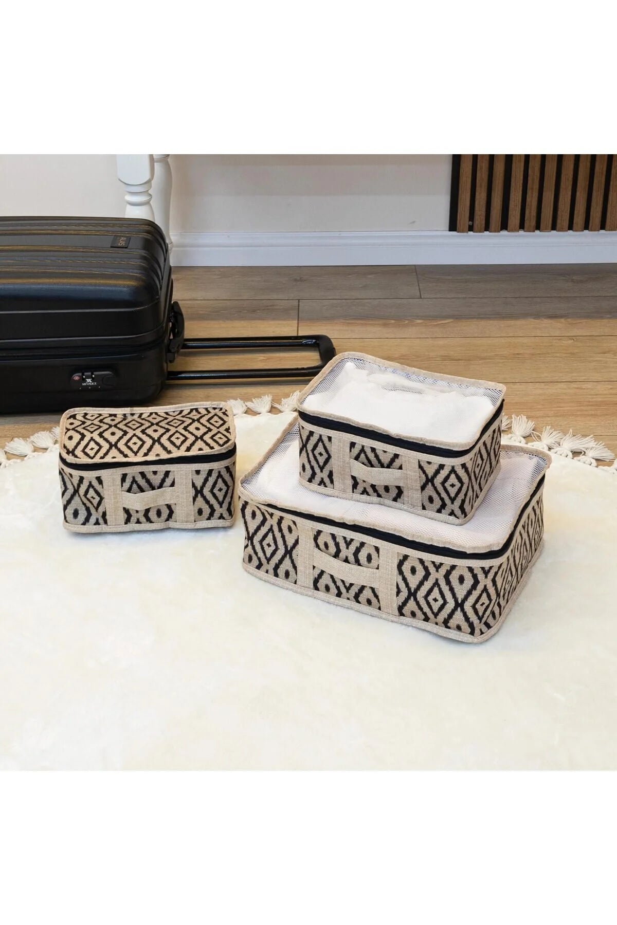 Set de 3 Organisateurs de Valise Boho