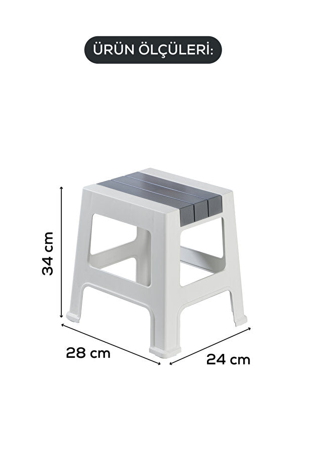 Petit Tabouret en Plastique Antidérapant – Tabouret Multifonction Compact