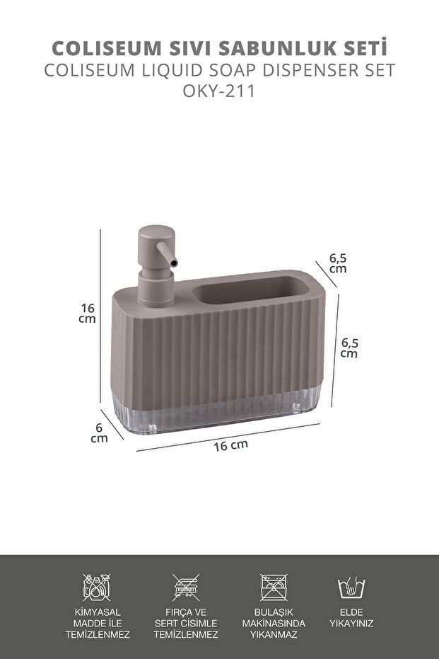 Distributeur de Savon Liquide avec Porte-Éponge