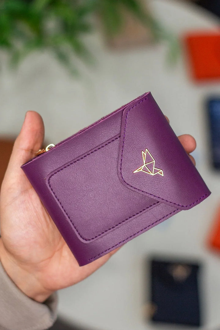 Portefeuille femme vegan zippé avec porte-monnaie et multi-compartiments – Peru