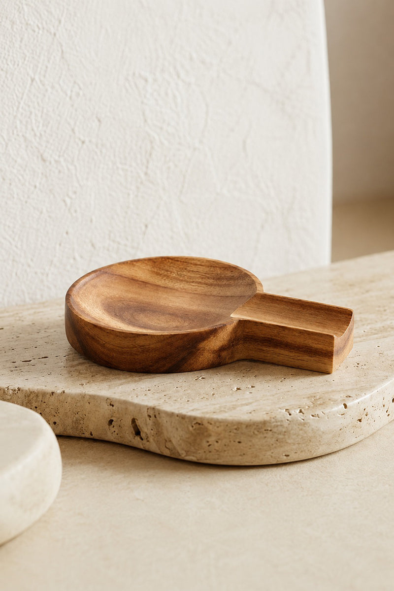 Repose-Cuillère en Bois pour Plan de Travail de Cuisine
