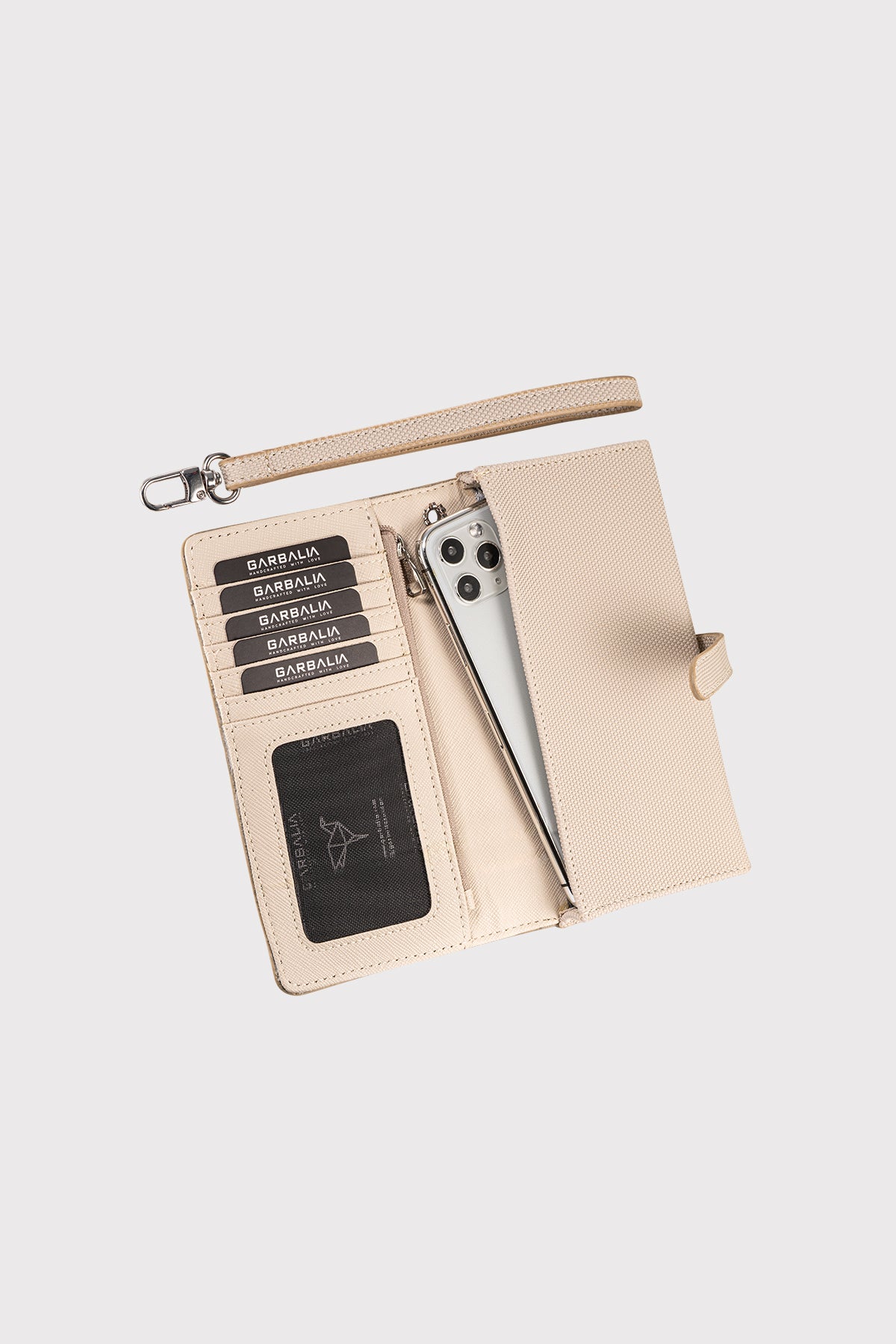 Portefeuille Femme avec Compartiment Téléphone et Dragonne