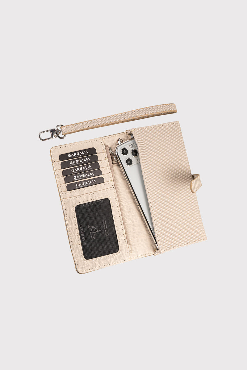 Portefeuille Femme avec Compartiment Téléphone et Dragonne