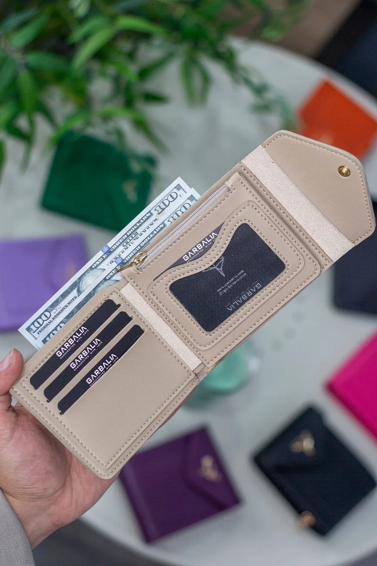 Portefeuille femme vegan zippé avec porte-monnaie et multi-compartiments – Peru - Justyol