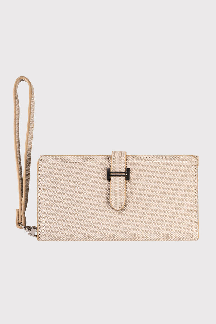 Portefeuille Femme avec Compartiment Téléphone et Dragonne