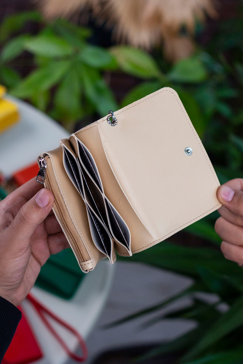 Portefeuille Femme Élégant en Cuir – Multicolore et Pratique