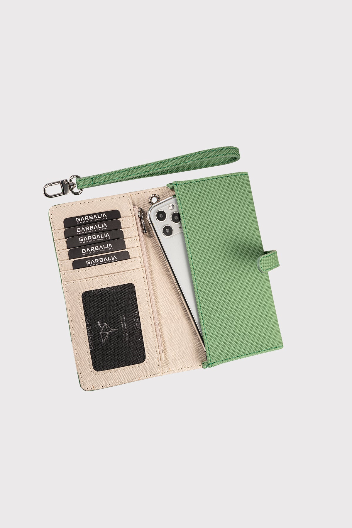 Portefeuille Femme avec Compartiment Téléphone et Dragonne