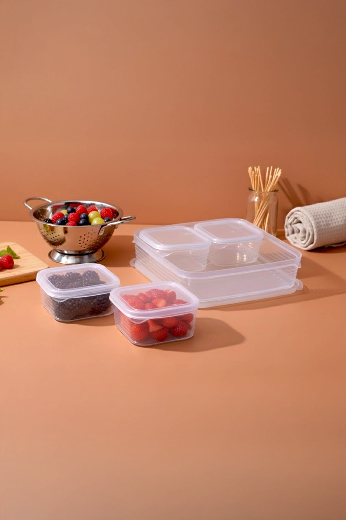 Lot de 2 Boîtes Petit-Déjeuner 4+1 Compartiments
