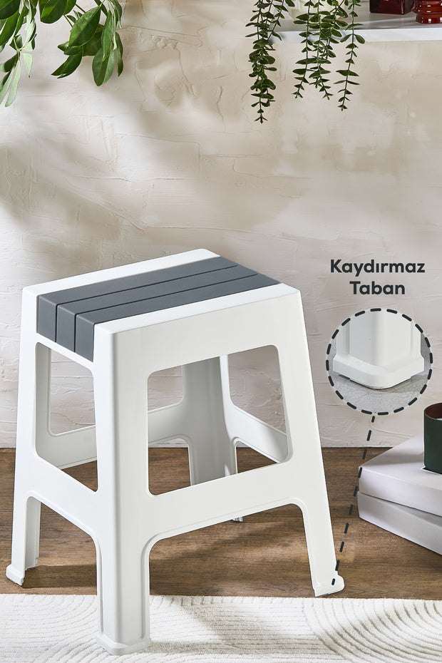 Grand Tabouret en Plastique Antidérapant – Tabouret Multifonction Robuste