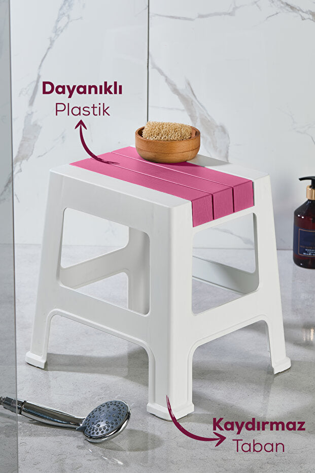 Petit Tabouret en Plastique Antidérapant – Tabouret Multifonction Compact