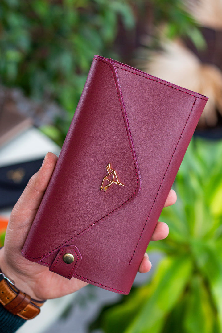 Enveloppe Téléphone et Boîtes de Pièces - Cuir Synthétique, Design Élégant et Pratique