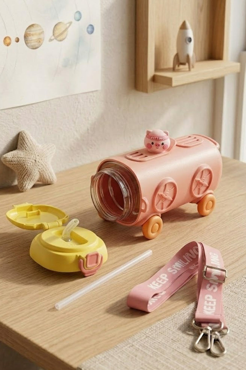 Gourde Enfant 500 ml Astronaute avec Paille et Bandoulière