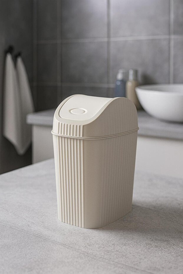 Poubelle de Table à Couvercle Basculant 6,7 L